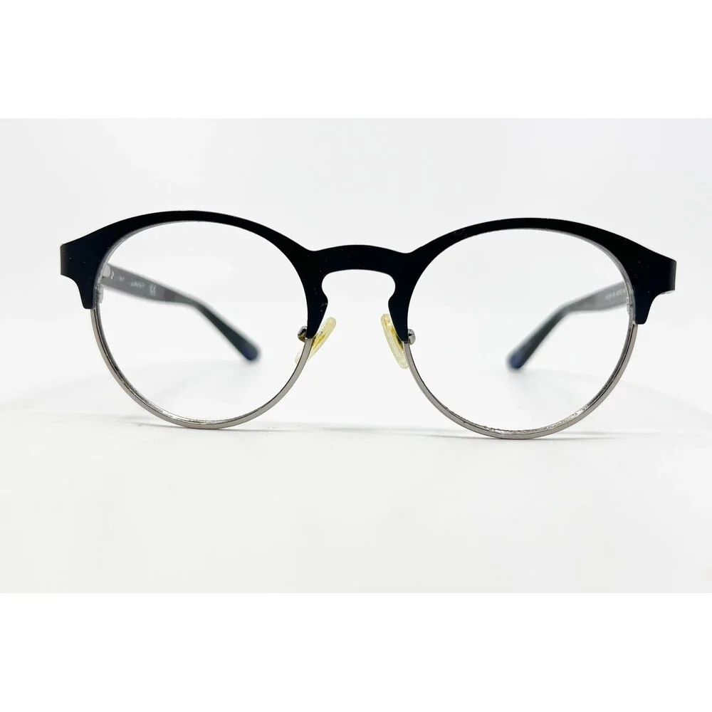 GANT Eyeglasses Unisex Black Silver Round GA3138 002 48-20-140